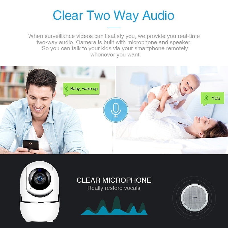 Camera Home Security Surveillance Camera Auto Tracking Camera Wireless