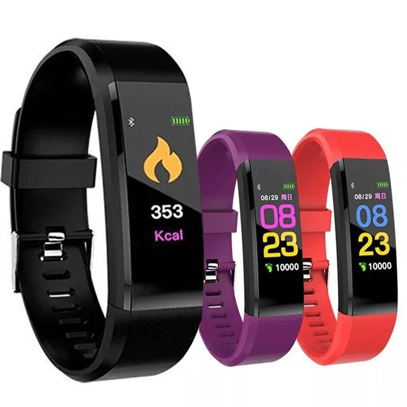 Intelligent Sports Bracelet Smartwatch for iOS Android Sport Fitness Tracker Kids Touch Wristband Watch