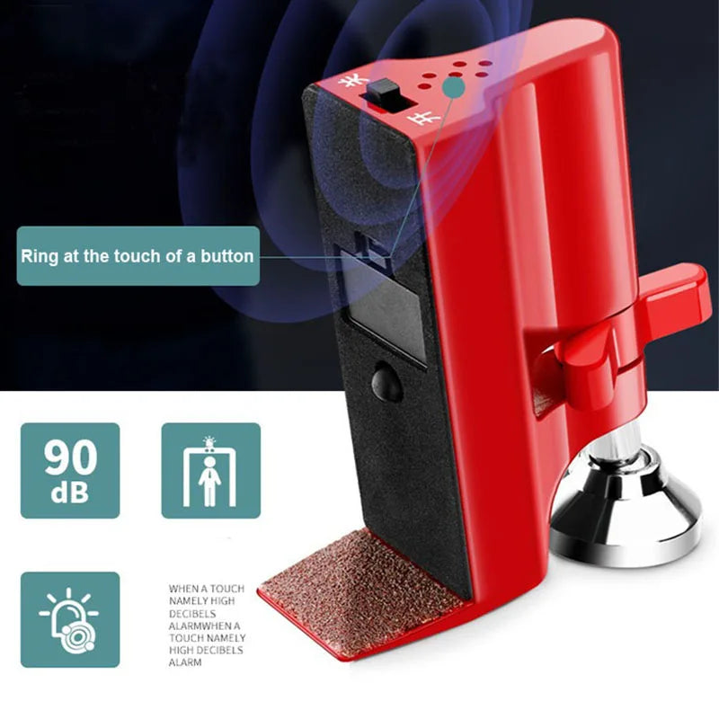 Red Door Stop Alarm Security Door Stopper
