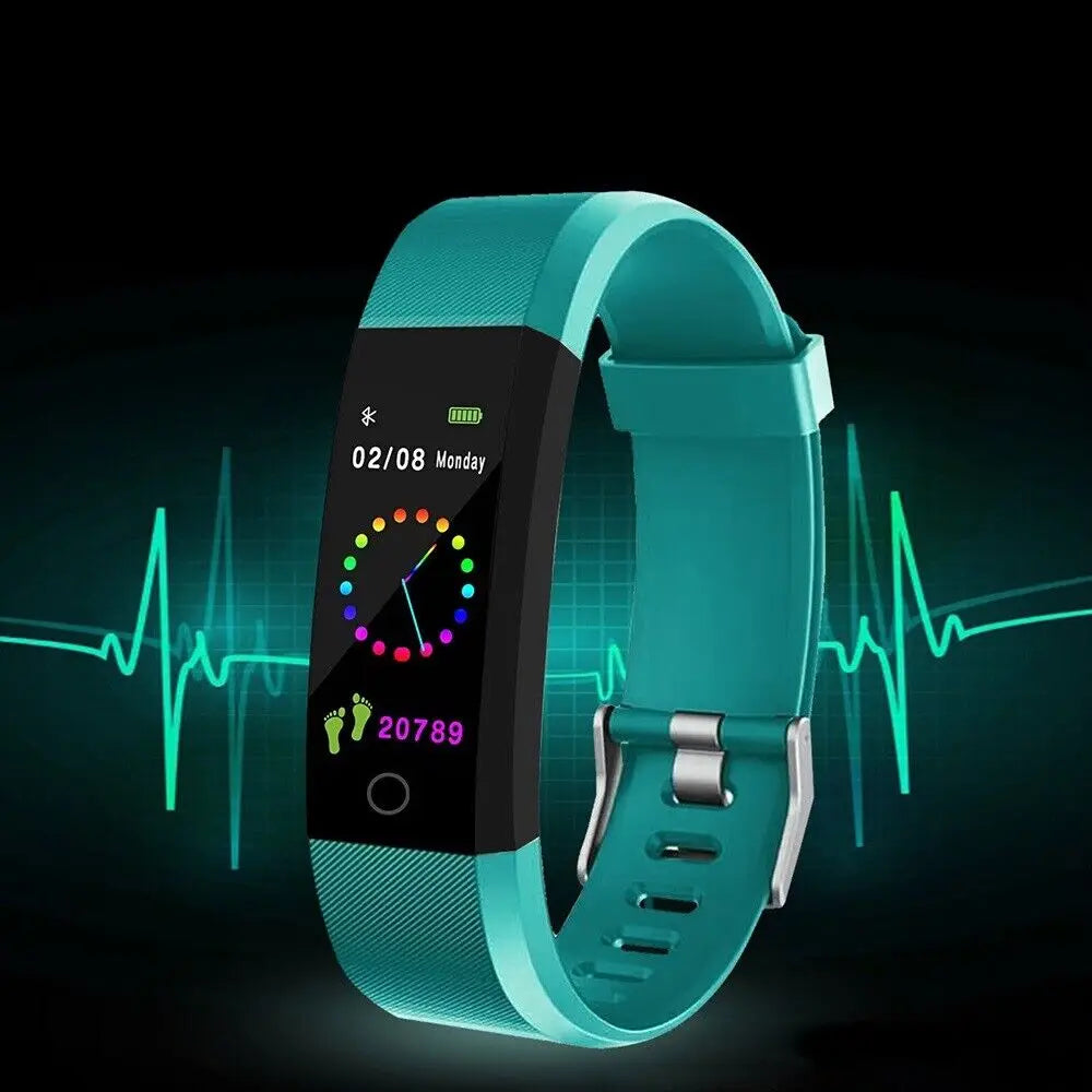 Intelligent Sports Bracelet Smartwatch for iOS Android Sport Fitness Tracker Kids Touch Wristband Watch