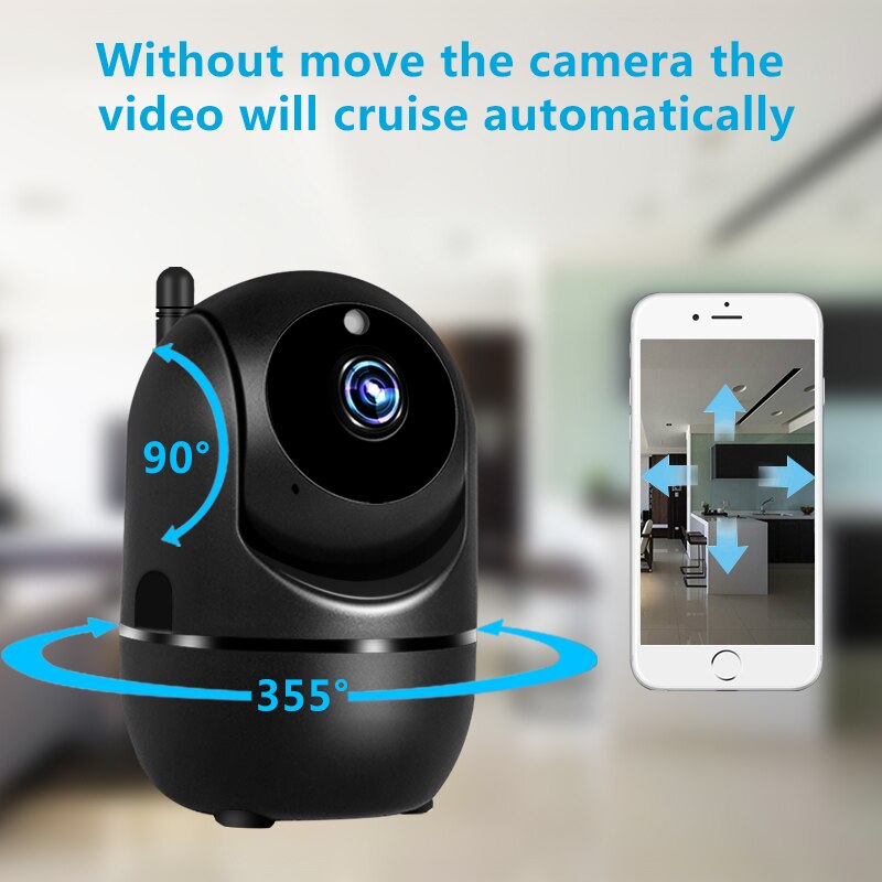 Smart Home Security camera Auto Tracking Surveillance Night Vision