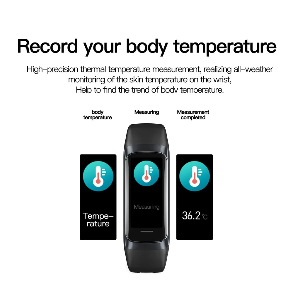 Advanced AMOLED Smartwatch with Body Temperature Monitoring – Your Complete Fitness Companion