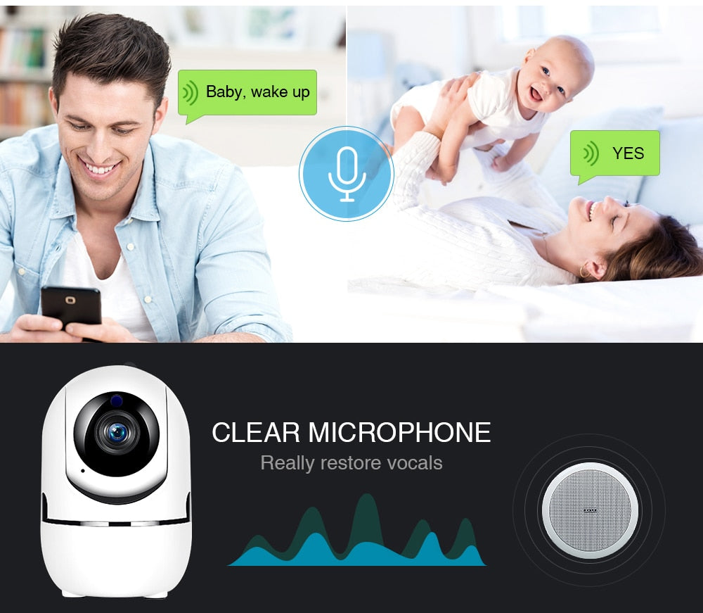 Baby Monitor Night Vision Security Home Surveillance Camera