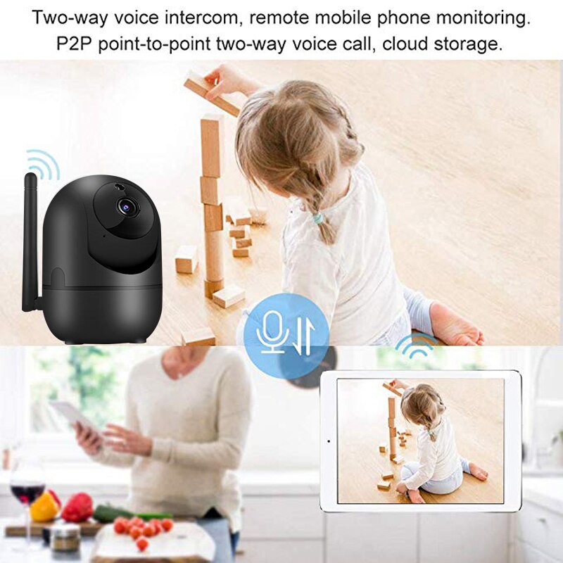 Smart Home Security camera Auto Tracking Surveillance Night Vision