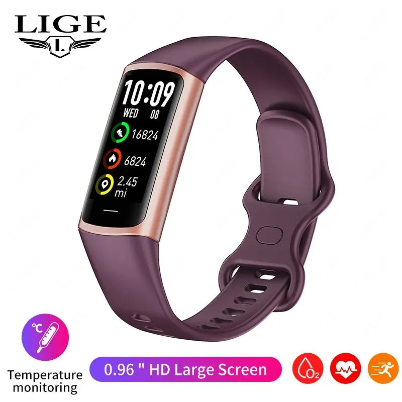 LIGE Fashion Smartwatch – Health Monitoring & Sports Tracking for Men & Ladies