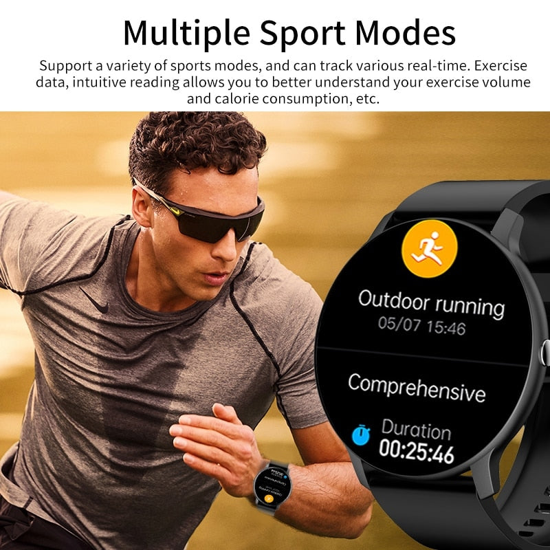 Smart Watch Full Touch Screen Sport Fitness Watch Waterproof Bluetooth