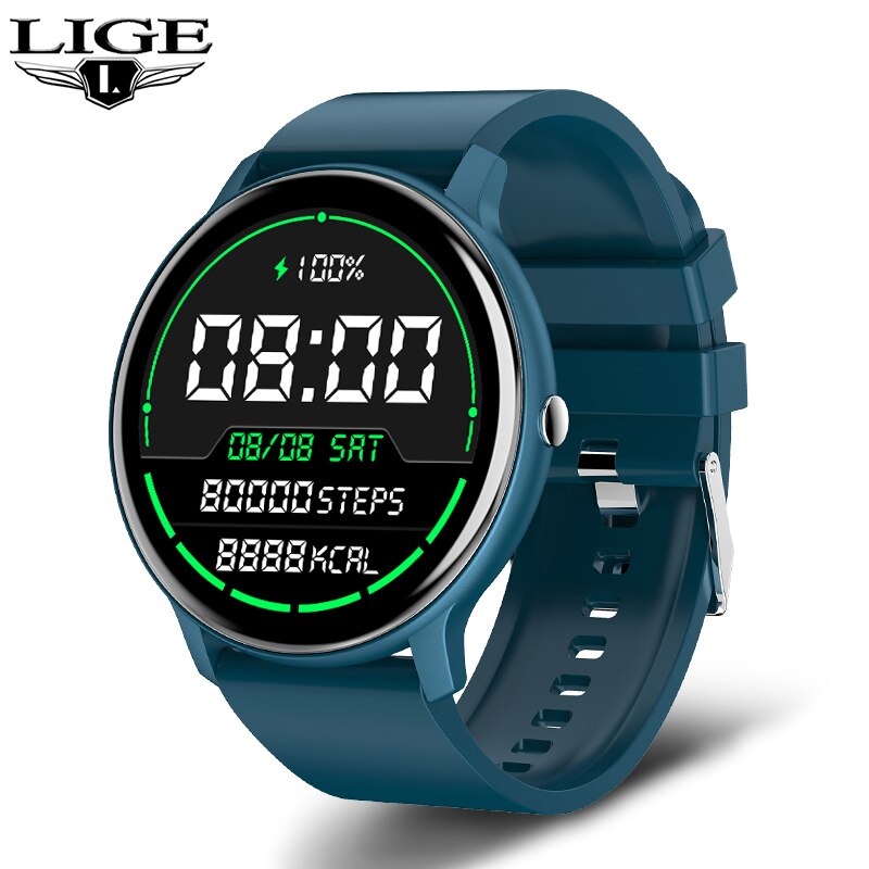 Smart Watch Full Touch Screen Sport Fitness Watch Waterproof Bluetooth