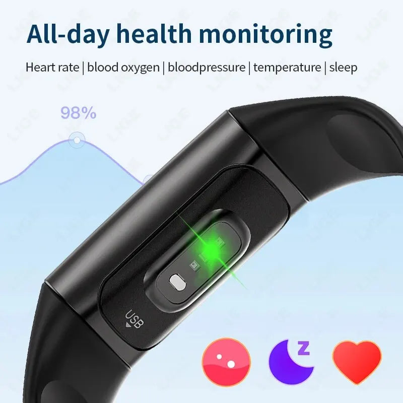 LIGE Fashion Smartwatch – Health Monitoring & Sports Tracking for Men & Ladies