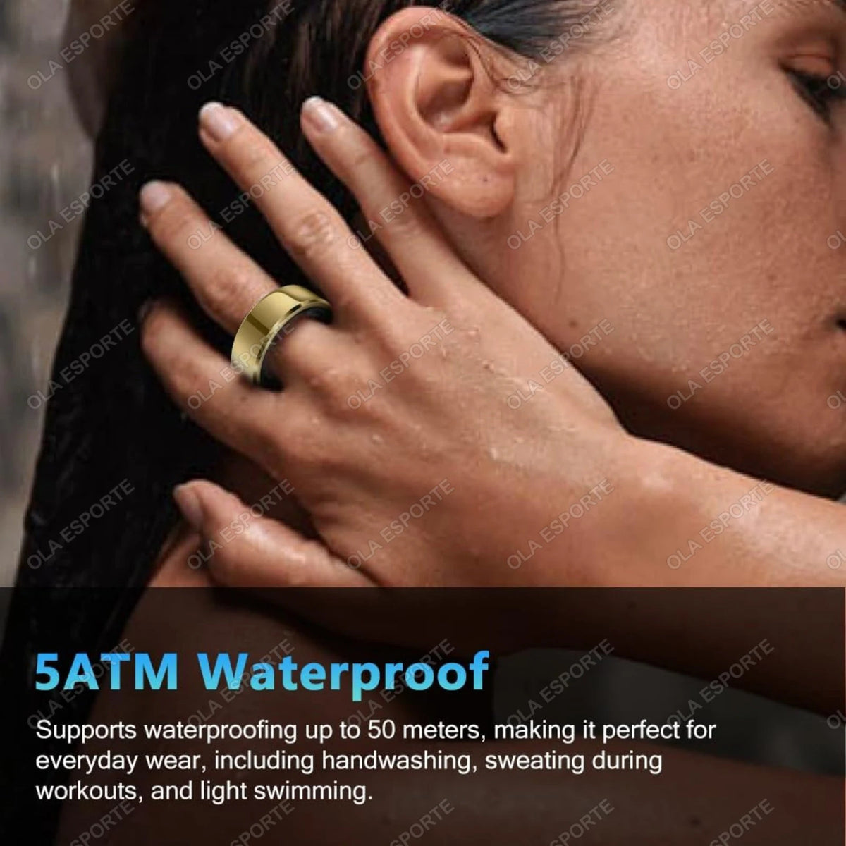 Smart Ring Blood Pressure Heart Rate Sleep Monitoring Smartring IP68 &amp; 5ATM Waterproof Multi-sport Mode Smartring Man Women