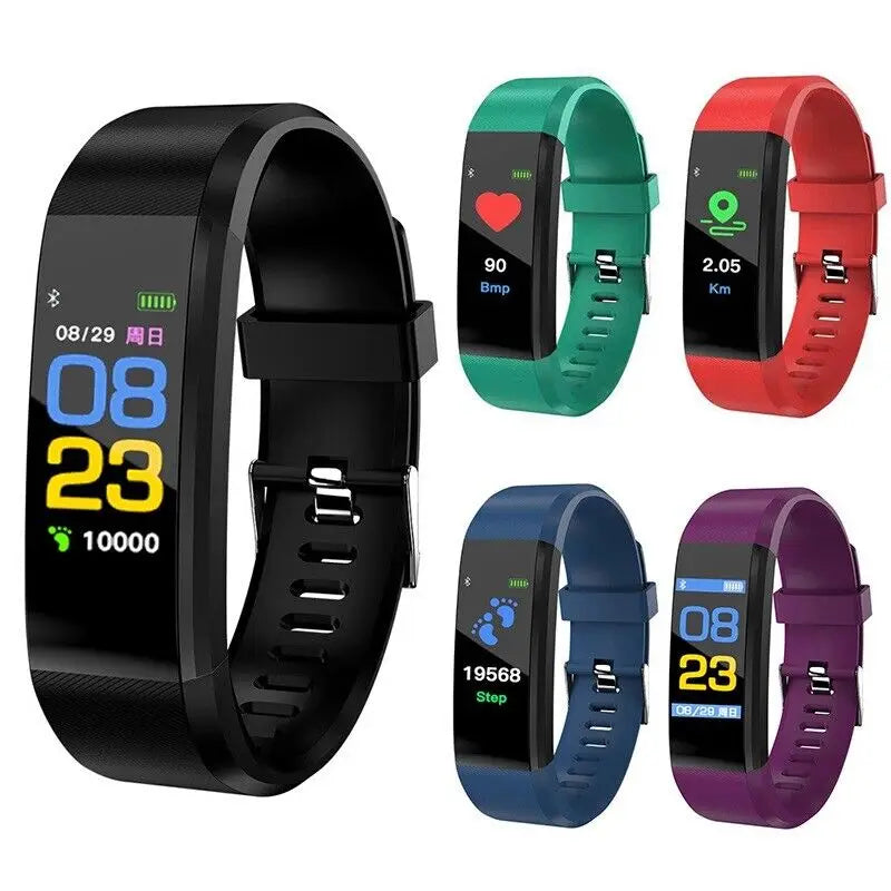 Intelligent Sports Bracelet Smartwatch for iOS Android Sport Fitness Tracker Kids Touch Wristband Watch