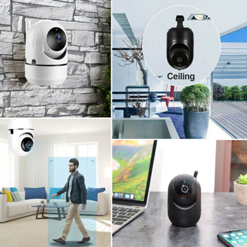 Smart Home Security camera Auto Tracking Surveillance Night Vision