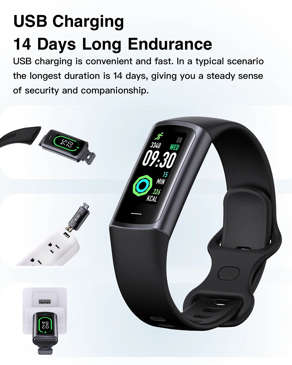LIGE Fashion Smartwatch – Health Monitoring & Sports Tracking for Men & Ladies